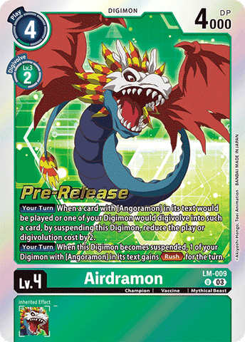 Airdramon - LM-009 - U (Pre-Release Cards) - Foil